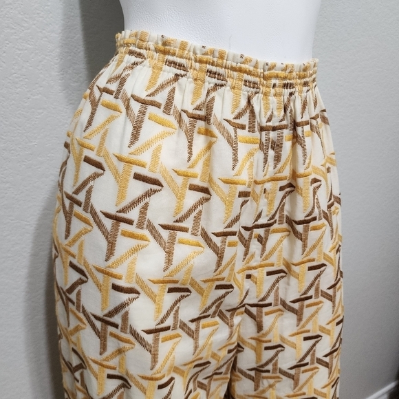 NWT Tory Burch Embroidered Cinched Ankle Pant Size 10 - Picture 12 of 16